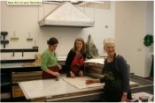 Thumbnail image of "Working with great printmakers Melissa Harshman and Eileen Wallace at U of Georgia,  February"