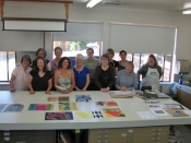 Thumbnail image of "Workshop group at the Oregon College of Art and Craft, Portland, July"