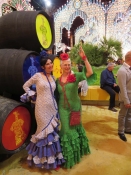 Thumbnail image of "Ole! Karen and Patricia at the Festival, Jerez, Spain"