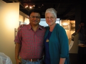 Thumbnail image of "Karen with Rafi Haque, a former student from 1995!, now an artist and editor, Dhaka, Bangladesh"