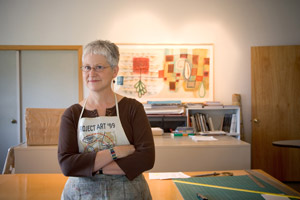 Karen Kunc in studio